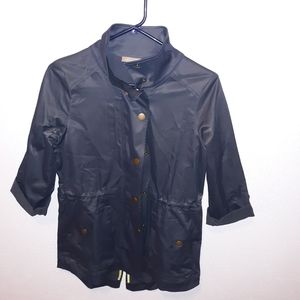Lilla P jacket Anorak steel blue gray size small